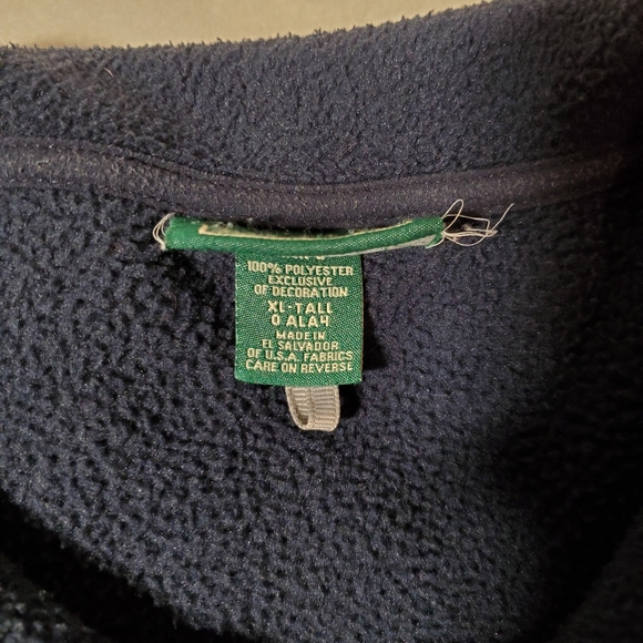 L.L. Bean Navy Fleece - Picture 2 of 4